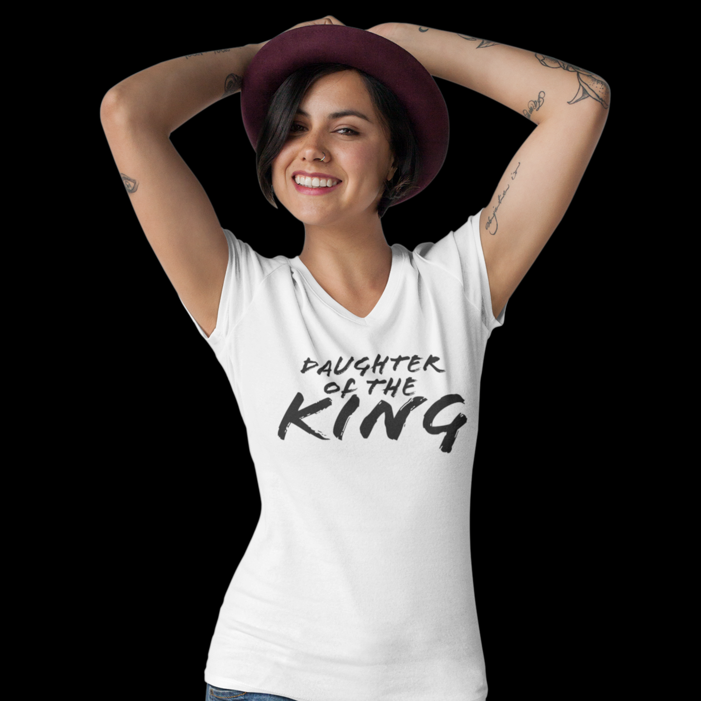 Daughter of the King Deep V-Neck T-Shirt