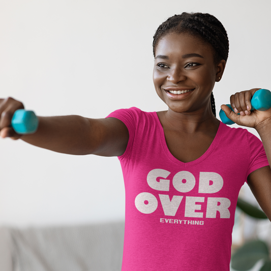 God Over Everything V-Neck T-Shirt