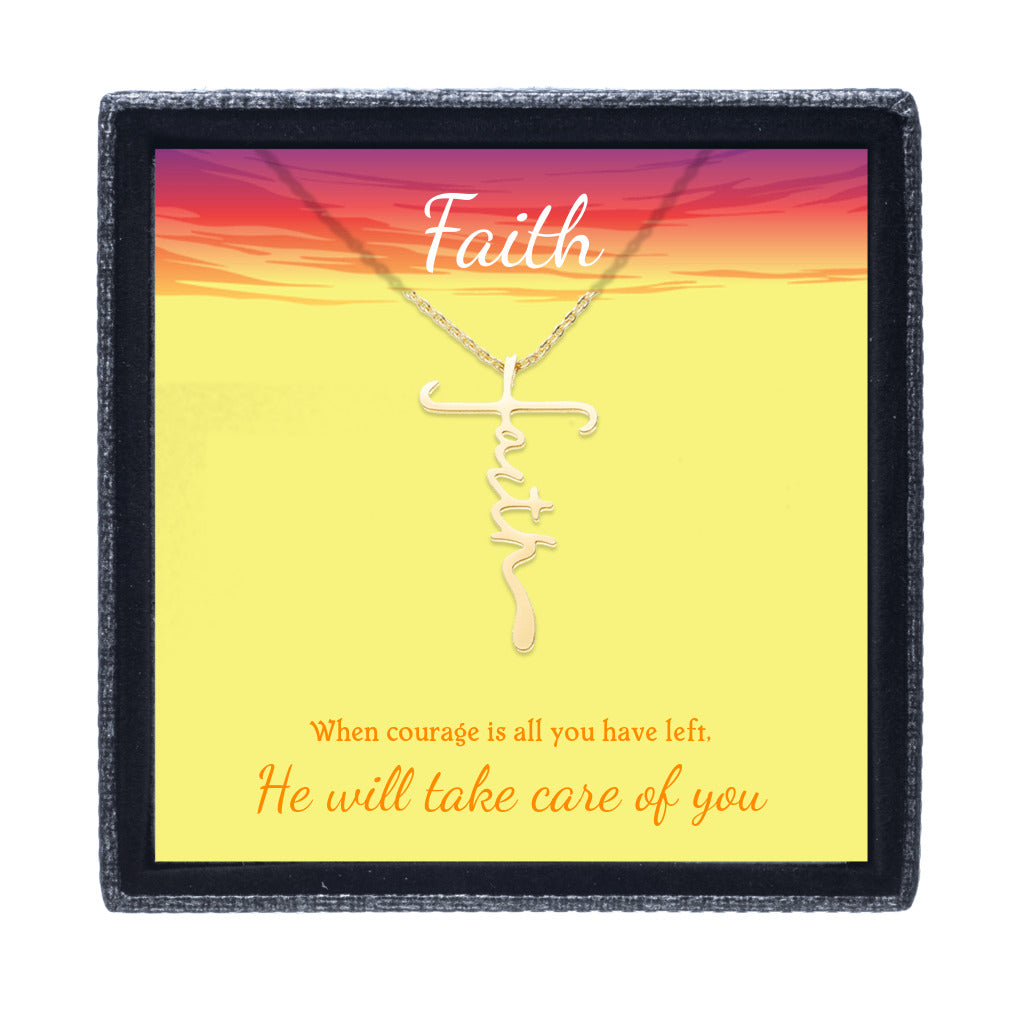 Faith Forever - Faith Cross Necklace - GladEyze Apparel