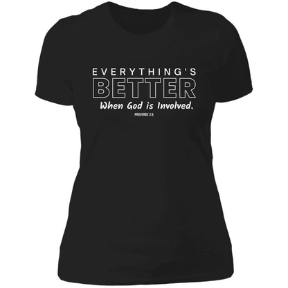 Everything's Better with God Slim Fit T-Shirt - GladEyze Apparel