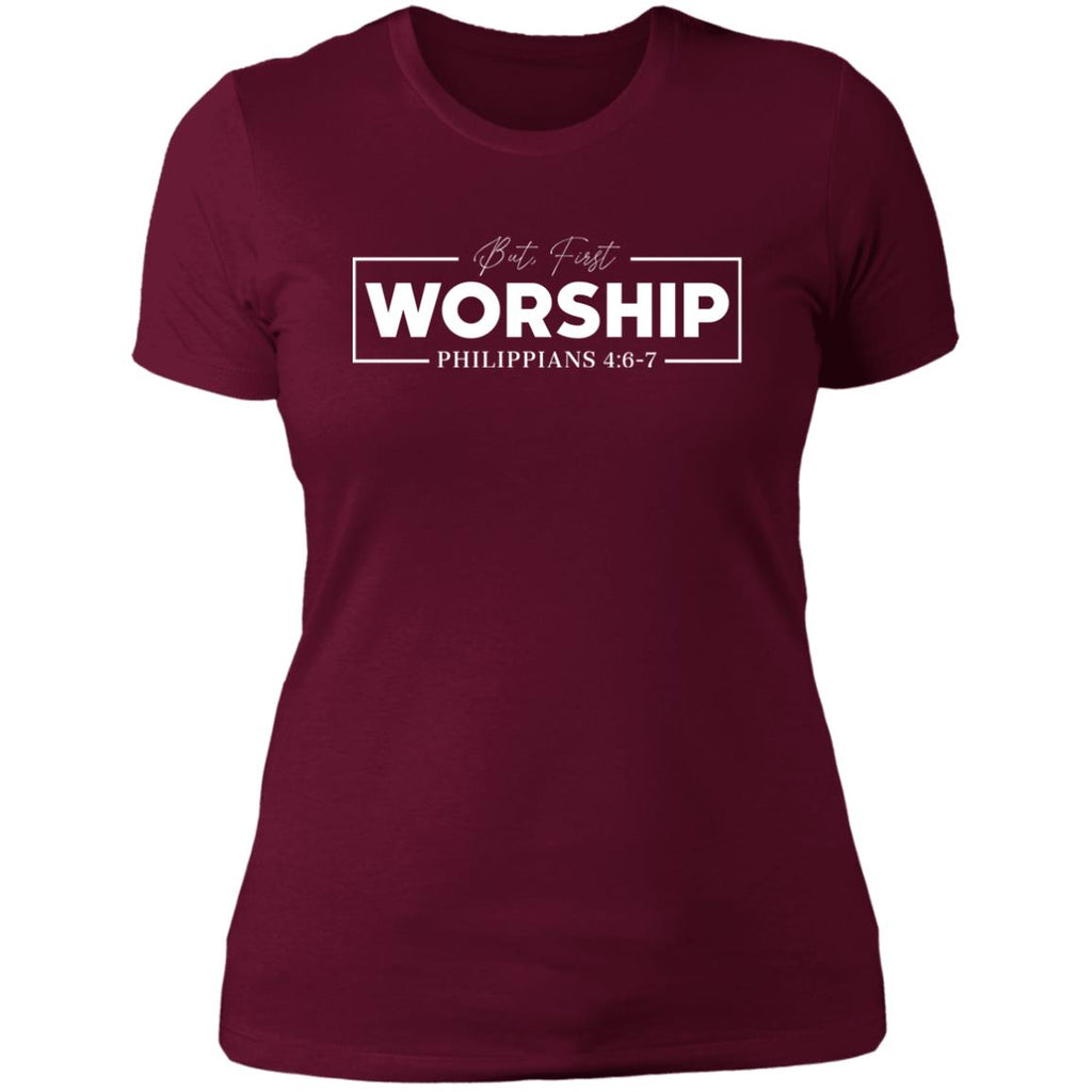 But First, Worship Slim Fit T-Shirt - GladEyze Apparel