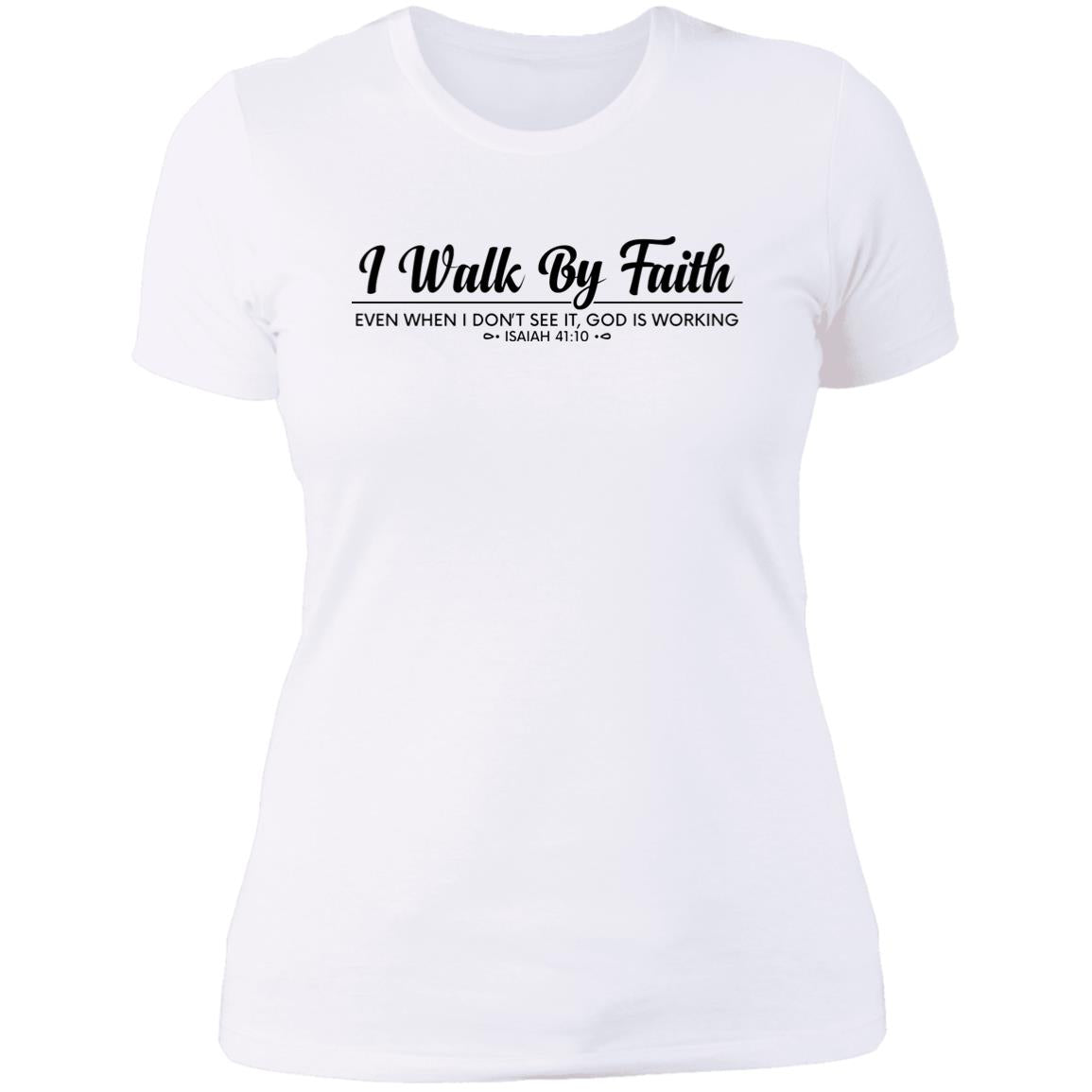 I Walk by Faith Slim Fit T-Shirt - GladEyze Apparel